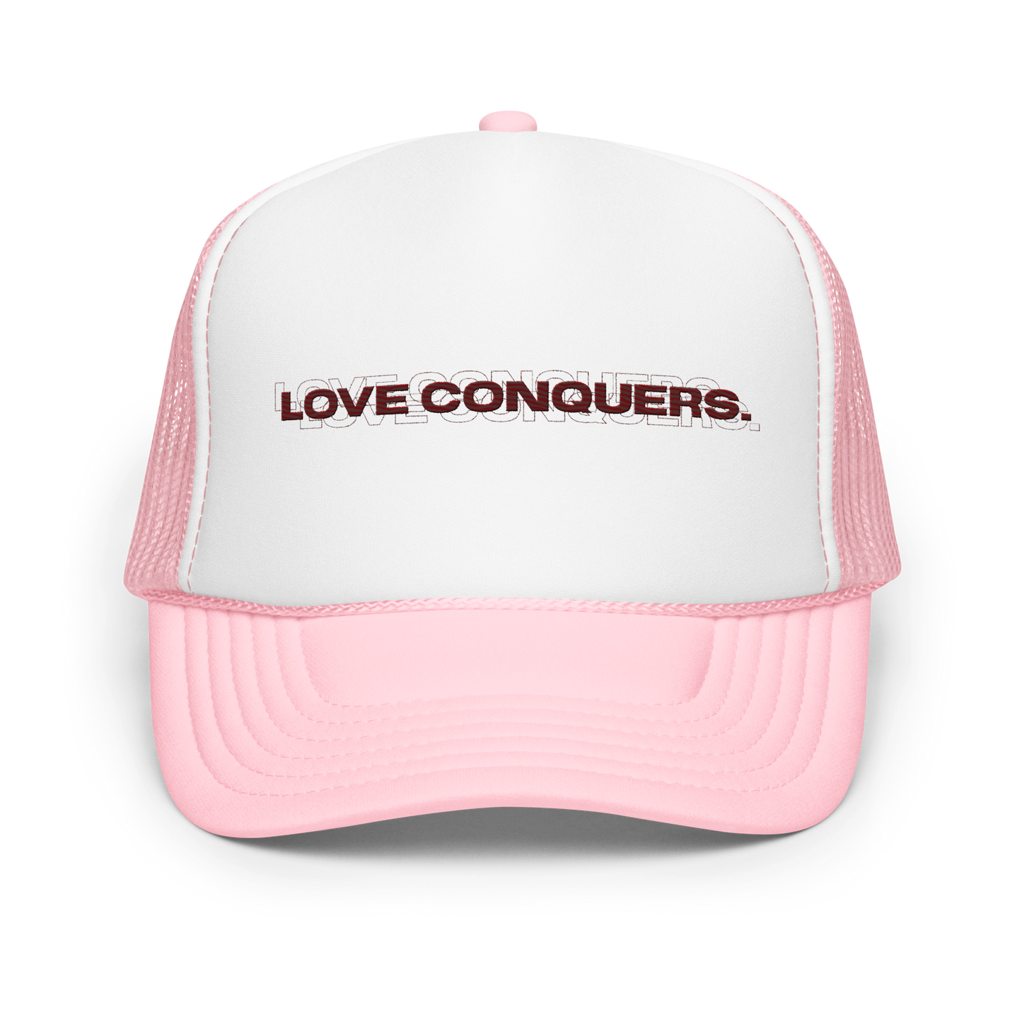 LC Pink Multi-layer trucker hat