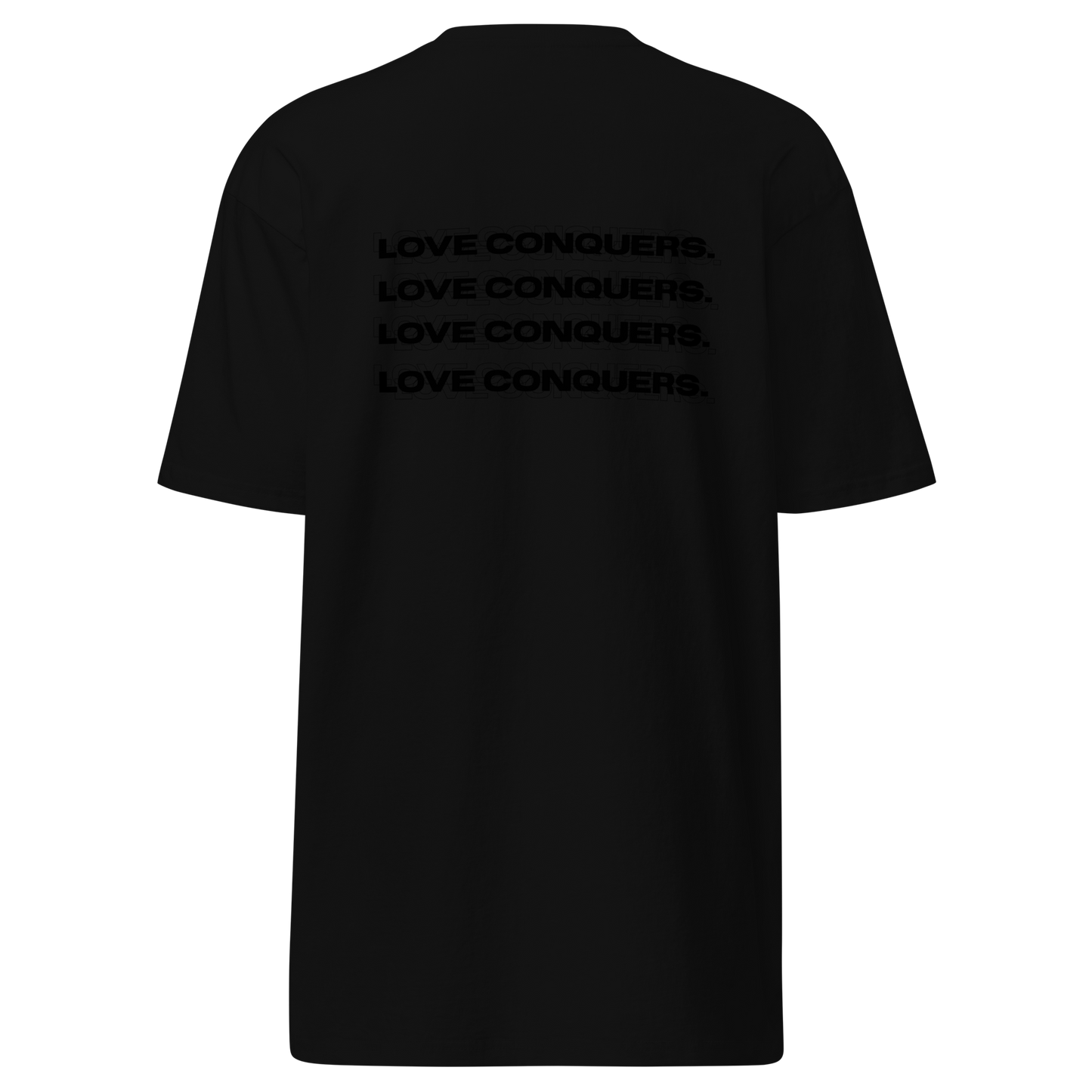 Do all things with LOVE. Premium heavyweight tee