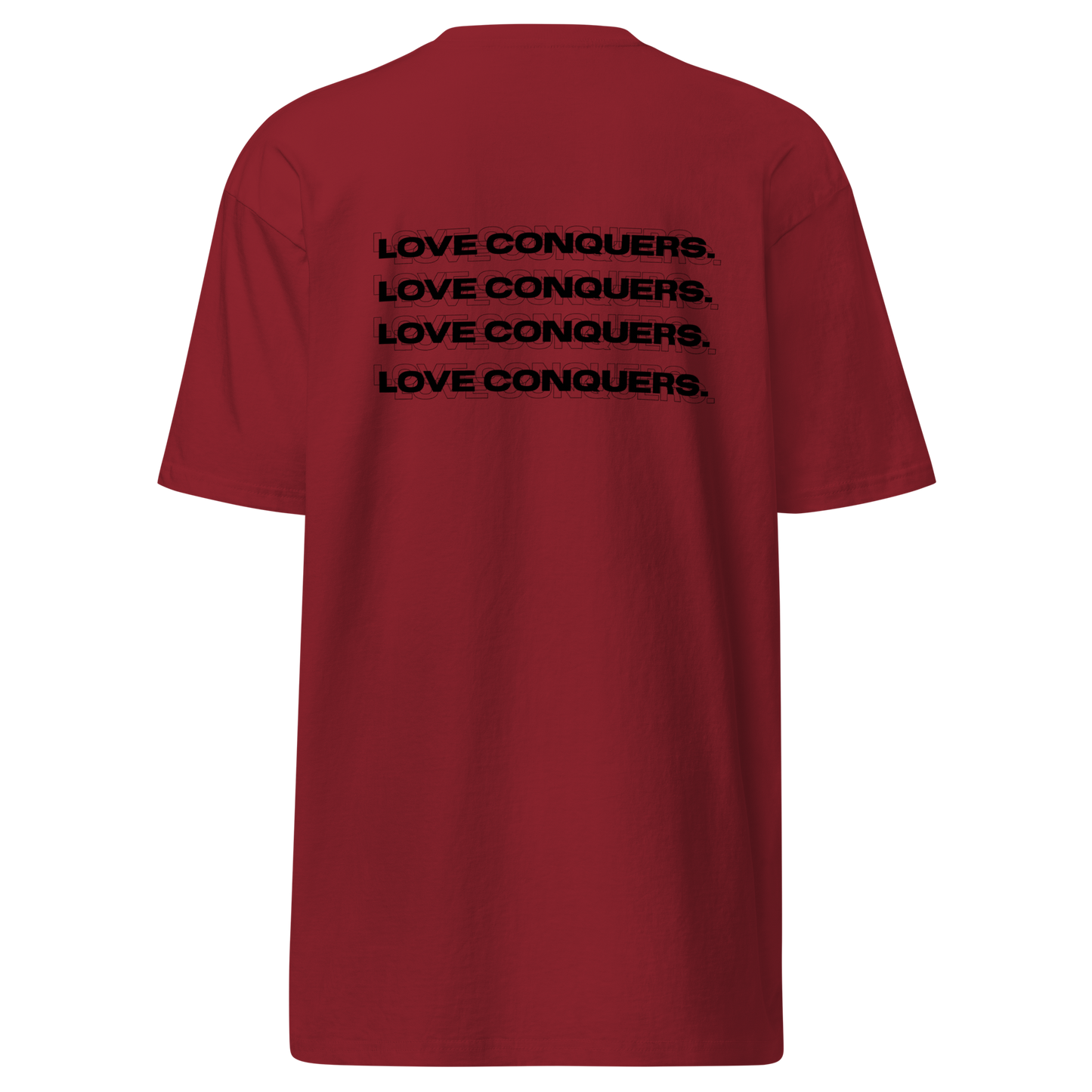 Do all things with LOVE. Premium heavyweight tee